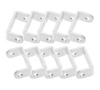 MOBUTOFU Brackets Wear Resistant and Break Resistant U Shaped 10pcs Aluminum Alloy with 3-Hole Design Door Barricade Bar Brackets for Indoor and Industrial Equipment Use