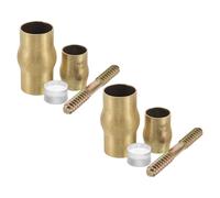 MOBUTOFU Brass Walking Cane Tips Accessories Sturdy Metal Tips 2 Sets Anti- Parts for Seniors and Elderly for Crutch and Walking Stick for Daily Indoor