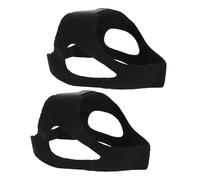 MOBUTOFU Breathable Snoring Chin Strap 2Pcs Adjustable Soft Elastic Band for Comfortable Nighttime Mouth Closure