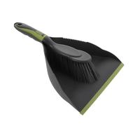 MOBUTOFU Broom with Dustpan Desktop Cleaner Housekeeping Tool Easy to Use Flexible Bristles Abs Nylon Material Green Colour for Home Desktop Cleaning and Bed Cleaning