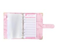 MOBUTOFU Budget Binder with Zipper Envelopes for Money Management, Pvc Material with Self-adhesive Stickers, for Budgeting and Organising Cash at Schools and Private Houses