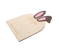 MOBUTOFU Bunny Footprint Keepsake Plaque Wooden Frame for Newborn Hand and Nursery Decor for First Easter Celebrations