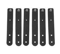 MOBUTOFU Cable Buckle Ties Leather 6 Pack Adjustable Straps for Managing Data Lines Chargers and Earphones at Home or Office