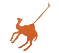 MOBUTOFU Camel Animal Hanging Charm Bag Pendant Pu Leather Keyring Middle Eastern Style Backpack Decor Brown for Women