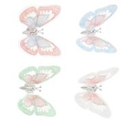 MOBUTOFU Car Interior Decorations Butterfly Shape Cloth Compact Dashboard Ornaments for Center Console Air Vent Stylish Design