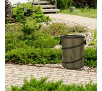 MOBUTOFU Car Trash Can Green Outdoor Garbage Bin Portable Cloth Wastebasket for Vehicle Backseat Use Camping Garden Tool Storage Bag