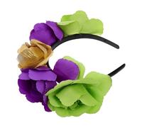 MOBUTOFU Carnival Flower Headband Mexican Style Headwear Easy Clip for Women Girls Cosplay Festival Decorations
