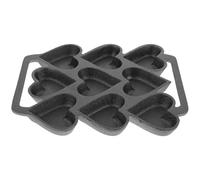 MOBUTOFU Cast Iron Heart Shaped Cake Mold Baking Pan for Kitchen DIY Cake Mold Suitable for Oven Use