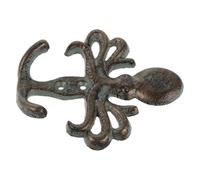 MOBUTOFU Cast Iron Octopus Wall Hook for Balcony and Bathroom Storage