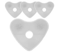MOBUTOFU Cat Fountain Replacement Filters 4pcs Coconut Shell Heart Shape Pet Water Fountain Filter Pads Remove Odor for Fresh Drinking Water