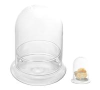 MOBUTOFU Chic Glass Domes for Display Terrarium Jar Bottle with Hole the Top, Mini Terrarium Bell for Micro Landscape Ornament, Sturdy Glass Material for Home Decoration and Study