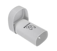 MOBUTOFU Chicken Oyster Shell Feeder Wall Mounted Plastic White No Spill Hanging Poultry Feeder for Hens and Ducks, Poultry Feeding Equipment