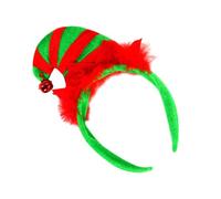 MOBUTOFU Christmas Hairband for Party with Delicate Fabric Design, Cute and Classical Style Headband Suitable for Selfie Prop and Taking Pictures, Festive Christmas Hair Accessory