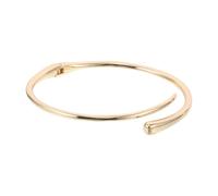 MOBUTOFU Chunky Teardrop Metal Choker Necklace for Women Geometric Open Spring Collar with Polished Finish Punk Neck Cuff Jewelry for Weddings and Casual Events