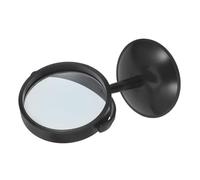 MOBUTOFU Concave Mirror Optical Experimental Lens Physics Teaching Lens with Stand Black Glass and Plastic Demonstrating Optical Principles Versatile in Teaching Scenarios