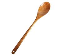 MOBUTOFU Cooking Spoon Nonstick with Handle Wooden Japanese Style for Heat Insulation Multipurpose Kitchen Utensil for Stirring, Serving and Mixing in Home Cooking