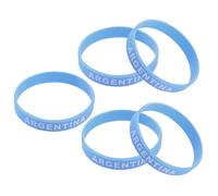 MOBUTOFU Country Flag Printed Silicone Wristbands 5pcs Sports Bracelet