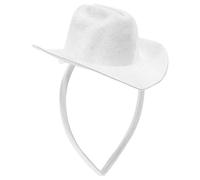 MOBUTOFU Cowboy Hat Headband for Women Western Style Hair Accessory for Party Dance Festival Cute Headbands for Women Cowboy Hat Design