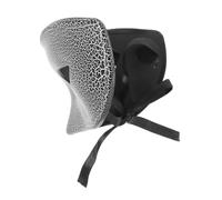 MOBUTOFU Cracked Half Face for Halloween Carnival Plastic Comfortable Fit with Fade-resistant Colors and Eerie Crack Pattern Open Design for Visibility and Social Interaction