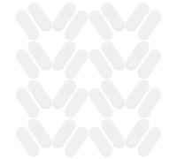 MOBUTOFU Craft Felt Pads 100Pcs White Water Drop Felt Gaskets for DIY Hairpin Fixing and Hair Clip Making Kit