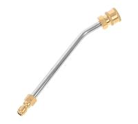 MOBUTOFU Curved Stainless Steel Pressure Washer Extension Wand Quick Connect Replacement Lance Bar for Car Home Cleaning Agricultural Irrigation Random Color