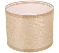MOBUTOFU Desk and Table Lamp Shade in Cylindrical Linen Fabric, Smooth Touch Cover Suitable for Office and Living Spaces