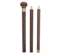 MOBUTOFU Detachable Practical Anti-skid Climbing Cane Wenge Wood Walking Stick Portable and Adjustable Height Walking Pole for Elderly and Wounded for Travel and Daily Use
