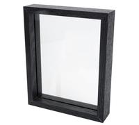 MOBUTOFU DIY Glass Butterfly Specimen Display Frame Double-sided Design and Simple Black Style, Highlight Small Decoration for Proposal Parties Or Room, for Family and Friends