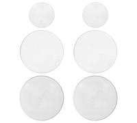 MOBUTOFU Double Convex Glass Lenses Optical Glass Lens Set 6pcs for Demonstrating Optical Principles for Classroom Demonstrations and Labs Suitable for Students