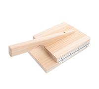 MOBUTOFU Dough Press Mold Wooden Dumpling Skin Maker Kitchen Tool for Homemade Dumplings and Pastry Wrappers