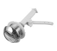 MOBUTOFU Dual Flush Toilet Push Button in Silver Abs Material with Flush Accuracy and Easy to Replace Design, Universal Toilet Tank Supplies Suitable for Home and Hotel Use