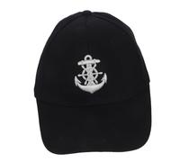 MOBUTOFU Embroidered Anchor Sailor Caps: Trucker Captain Baseball Caps Nautical Sailing Marine Captain Sailor Hats for Yacht Sailing Supplies Black
