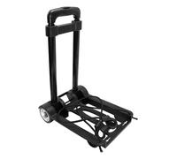 MOBUTOFU Folding Small Trolley Cart Portable Lightweight Luggage Carrier with Handle and Four Wheels for Outdoor Shopping and Travel Compact Design for Easy Storage and Transport