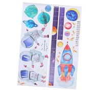 MOBUTOFU Funny Astronaut Pattern Boys and Girls Height Wall Sticker Boy Girl's Decor Growth Chart for
