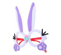 MOBUTOFU Funny Easter Bunny Glasses Adorable Rabbit Eyewear for Photo Booth Prop Unique Party Favors for Easter Celebrations Charming Design for Memorable Moments
