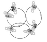 MOBUTOFU Furniture Anti Tip Anchors and Falling Prevention Straps for Child Safety, Stainless Steel Multi-Functional Furniture Wall Anchors, Baby Proofing Cabinet and Dresser Safety Device 3 Sets