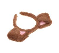 MOBUTOFU Furry Dog Ears Headband for Women and Girls Cute Cartoon Puppy Costume Accessory for Halloween Cosplay Parties and Themed Events Adorable Design for Dress-up Fun