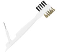 MOBUTOFU Gas Stove Cleaning Brush with Stiff Bristles and Sturdy Pp Material, Effective for Cleaning Stubborn Stains and Preventing Gas Clog, for Kitchen and Bbq Grill Maintenance