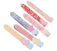 MOBUTOFU Glitter Hair Bang Grip Stickers Nylon Knitting Fabric 6pcs with Strong Hold Not Easy to Break for Holding Side Hair for Women and Girls