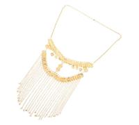 MOBUTOFU Golden Alloy Belly Dancer Face Mask with Versatile Appeal and Skin Irritation Prevention for Festival Masquerade Events and Dance Performance