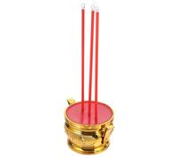 MOBUTOFU Golden LED Electronic Incense Burner with Plastic Material, Decorative Adornment for Buddhism Use and Votive, for Daily Decoration and Spiritual Ambiance
