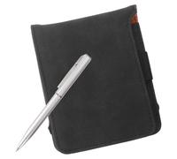 MOBUTOFU Golf Practice Log Book Faux Leather Cover Portable Design Secure Grip Golf Score Holder Writing Pen Practice Range