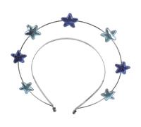 MOBUTOFU Gothic Star Headband for Women Lightweight Five-point for Halloween Cosplay Parties and Stage Stylish Headpiece for Creative Photos and Festive Atmosphere