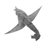 MOBUTOFU Gray Witch Hat with Unique Rhinoceros Tail Design for Women Halloween Wizard Cap for Roleplay Stage Shows and Festive Party Decorations