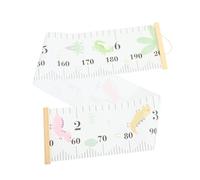 MOBUTOFU Growth Height Chart Wall Hanging Ruler Removable Canvas Measuring Tool for Bedroom Decor Track Growth from Birth to Adulthood Chic Design Printing Details