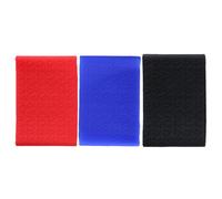 MOBUTOFU Hair Clipper Covers 3Pcs Silicone Shear Sleeves with Flexible Design Anti-Slip Grip in Black Red Blue for Barbershop and Home Grooming