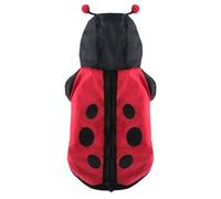 MOBUTOFU Halloween Pet Ladybird Costume Warm Cosplay Coat Breathable Funny Party Clothes for Dogs and Cats Comfortable Cotton Coat Suitable for Pets