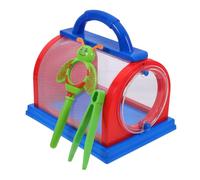 MOBUTOFU Handheld Catcher Cage for Boys and Girls Magnifying Glass and Tweezers Portable Mesh Insect Container for Outdoor Exploration