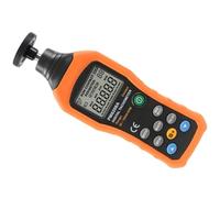 MOBUTOFU Handheld Digital Tachometer Gauge Tester with Data Retention and Storage, Orange Abs Material, Ergonomically Designed for Accurate Motor Speeds Measurement in Industrial