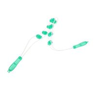 MOBUTOFU Handheld Pressure Point Massager Full Body Trigger Point Therapy Tool Lightweight Relieves Tension Eight Rollers Green Pp TPE Material After A Long Day of Work Back and Neck